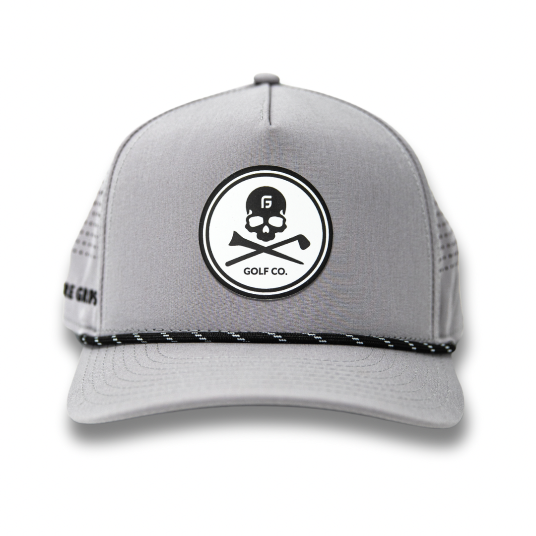 Skull top golf hat